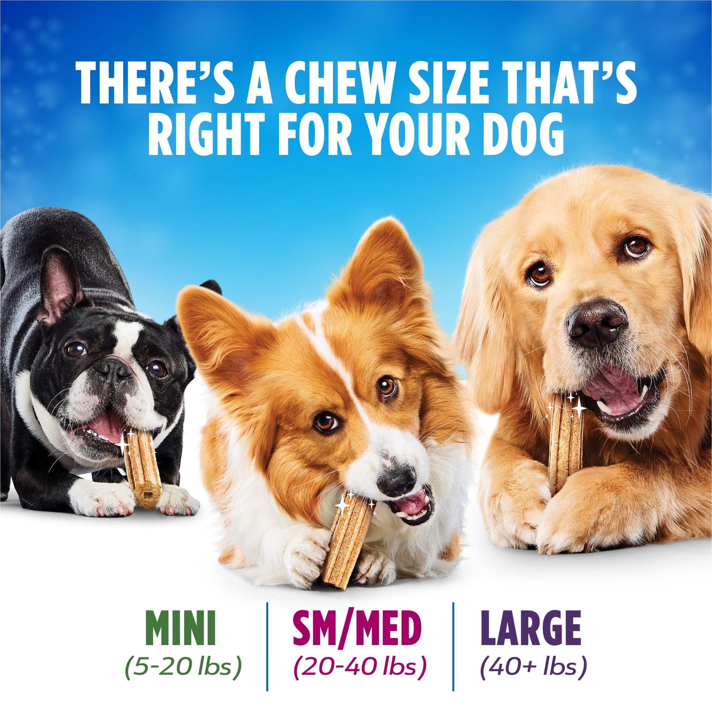 Purina Daily Oral Care Chicken Flavor Large Breed Dog Dental Chews – 20.7 Oz Pouch (18Ct)